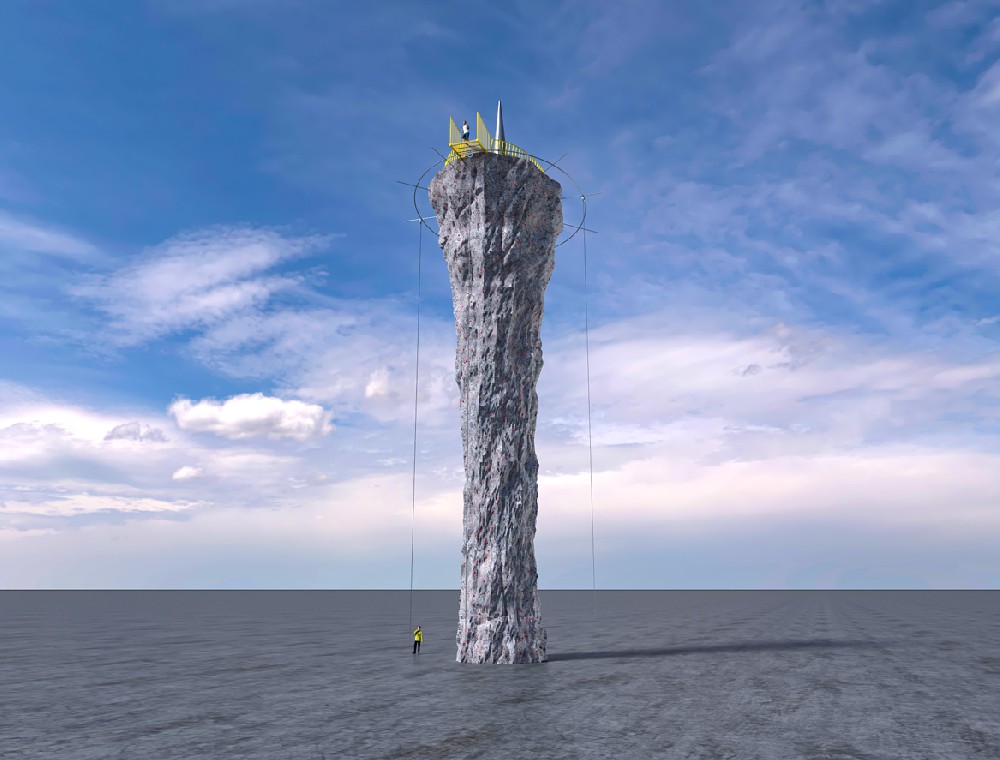 創(chuàng)意雕塑攀巖墻